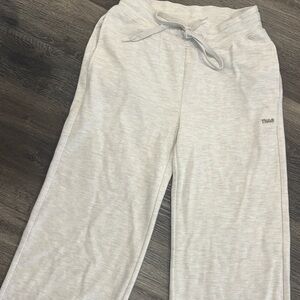 TNA Light Gray Waffle Knit Joggers